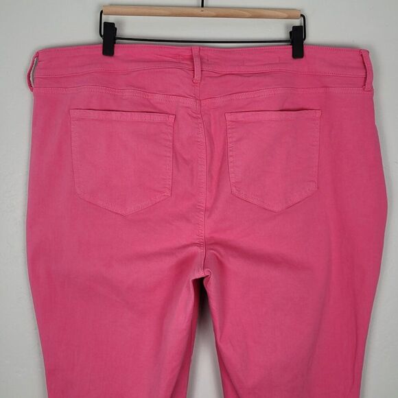NYDJ Marilyn Straight Ankle Jeans Stretch Pink Peony Size 18W - Picture 7 of 15